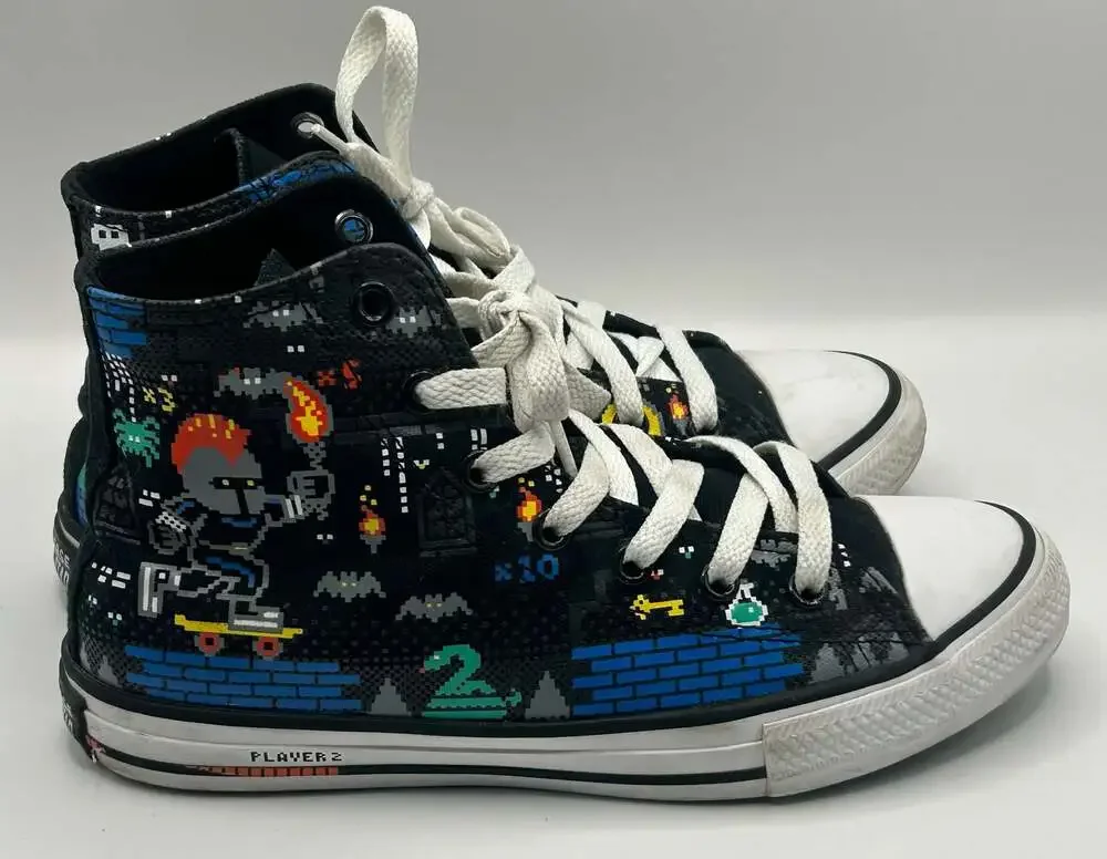 Converse Chuck Taylor All Star Gamer High-Top Kids Sneakers Black